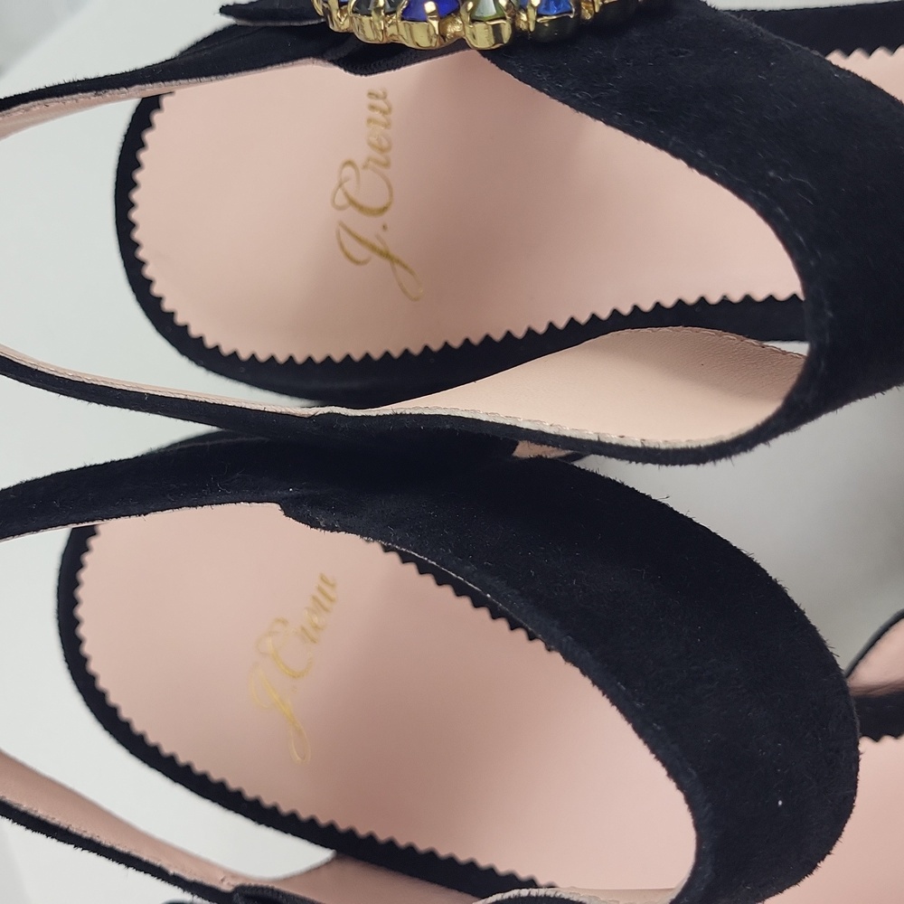 J.Crew Penny Jewel Leather super comfortable Sandals. Size 9 - Picture 7 of 12
